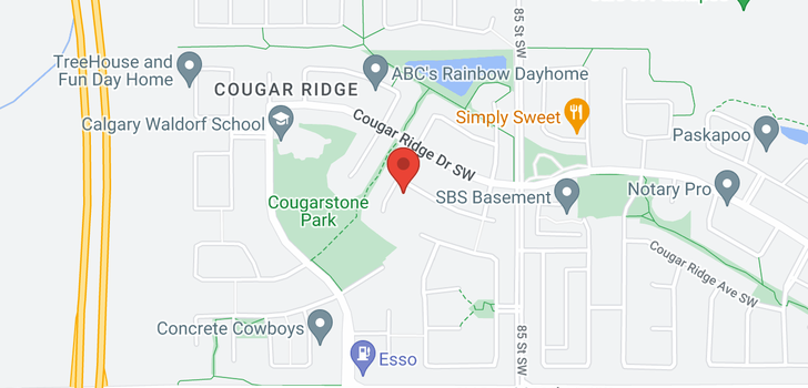 map of 69 Cougarstone Villas SW